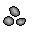 small stone (up to 3)